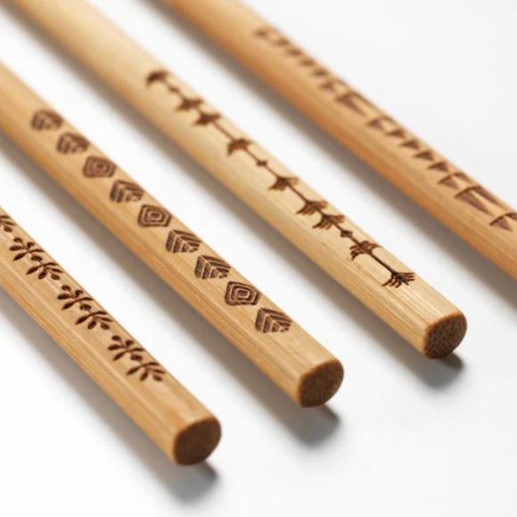 Bamboo Chopsticks (set of 4 pairs) - Picture 3 of 4